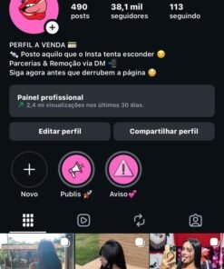 Insta 38k seguidores 2,4Milhões de Alcance