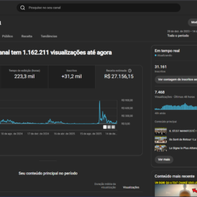 Canal Dark CPM R$72 em Frances 31,1 mil inscritos