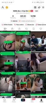 Conta TikTok monetizada 481k de seguidores