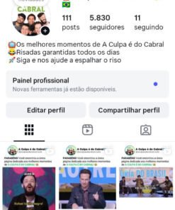 Insta 2.6milhoes alcance e 6k seguidores
