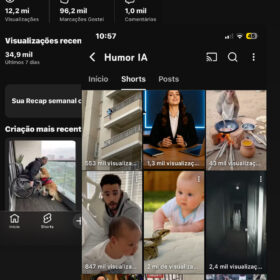 Canal YouTube 10,6 mil inscritos
