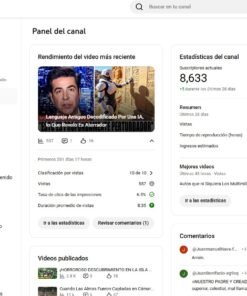Canal YouTube Monetizado em Espanhol (México) | RPM R$13,58 | +R$10.000 Faturados | Vídeos Virais (+500k Views) 8,63 mil inscritos