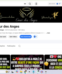 Canal Monetizado De Mensagem dos Anjos Frances 4,25 mil inscritos