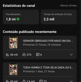 Canal YouTube 9,87 mil inscritos