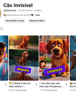 🖤 CANAL “CÃO INVISÍVEL” com quase 2K INSCRITOS | SHORTS VIRAIS
