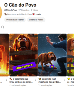 🖤 CANAL “O CÃO DO POVO” com 973 INSCRITOS | SHORTS VIRAIS