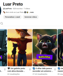 🖤 CANAL “LUAR PRETO” com 828 INSCRITOS | SHORTS VIRAIS