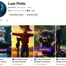 ???? CANAL “LUAR PRETO” com 828 INSCRITOS | SHORTS VIRAIS