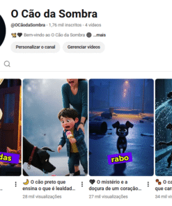 🖤 CANAL “O CÃO DA SOMBRA” com 1760 INSCRITOS | SHORTS VIRAIS