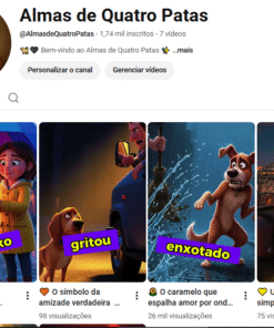 🖤 CANAL “ALMA DE QUATRO PATAS” com 1740 INSCRITOS | SHORTS VIRAIS