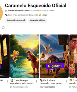 🖤 CANAL “CARAMELO ESQUECIDO OFICIAL” com 1420 INSCRITOS | SHORTS VIRAIS