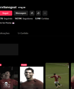 vendo conta de tiktok com 147k seguidores, engajamento otimo, e 6milhoes de likes, 3 videos fixados com 500k likes