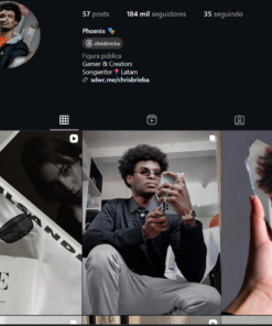 Perfil de Instagram com 184 mil Seguidores