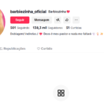 Conta do tik Tok 139.4K Seguidores