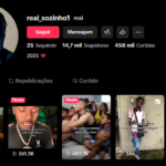 Conta do tiktok com 14mil seguidores