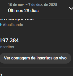 Canal com mais de 190 mil inscritos