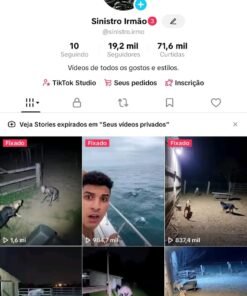 Conta do tik tok engajada com 19,2K
