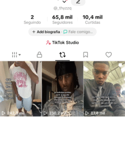 VENDO CONTA DE TIKTOK 65k DE SEGUIDORES