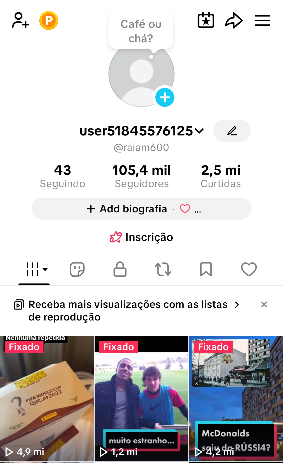 Conta TikTok MONETIZADA com 104.000 seguidores