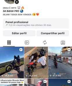 Insta RARO, 11 MILHÕES DE ALCANCE, 240 MIL membros, stories explodindo 27k, zero restriçã0, Valor de investgimento de 15.000 por 9997