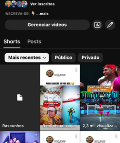 canal no youtube 8k de seguidores