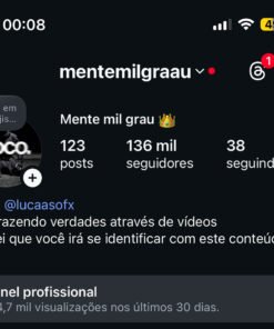 Conta de motivação com pontencial gigantesco 136 mil seguidores