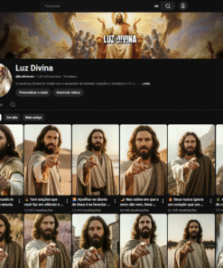 Canal YouTube com 1.530 Inscritos / Nicho Religião