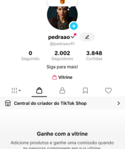 CONTA TIKTOK +2K SEGUIDORES SHOP ATIVO