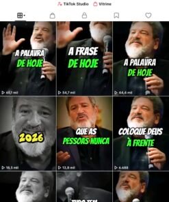 Conta tiktok engajada: Levanta coração, SEGUIDORES 2.000 MIL