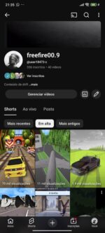 Conta com 556 inscritos e 139,7 mil visualizações no total