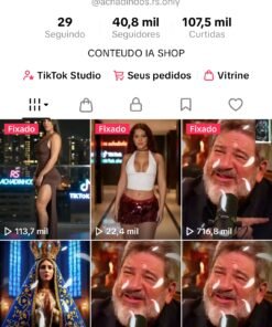 Conta tik tok monetizada 42.1K Seguidores