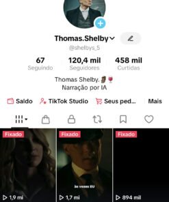 Perfil TikTok Thomas.Shelby Com mais de 120Mil Seguidores