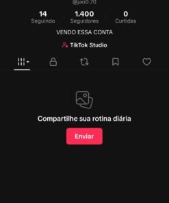 CONTA TIKTOK PRONTA PRA VIRALIZAR — 1.400 SEGUIDORES — VENDA URGENTE! 🚨