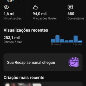 Canal Youtube 8k de Inscritos