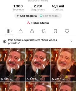 Conta tiktok com shop ativo. 3017 Seguidores