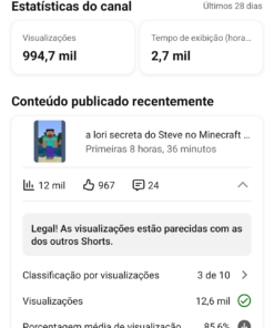 CANAL YOUTUBE DE 17MIL INSCRITOS EM ALTA!!