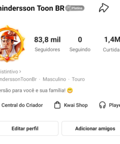 Conta Kwai 83K seguidores