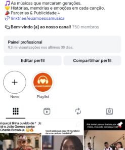 Insta @euamoessamusicaa 1.460 posts 302 mil seguidores