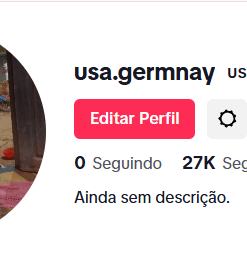 CONTA TIKTOK ALEMANHA MONETIZADA +20K SEGUIDORES (BEM ENGAJADA)