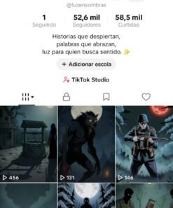 CONTA DO TIKTOK EUA MONETIZADA +52,6K SEGUIDORES