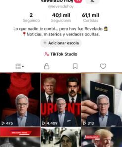 CONTA DO TIKTOK EUA MONETIZADA +40,1K SEGUIDORES