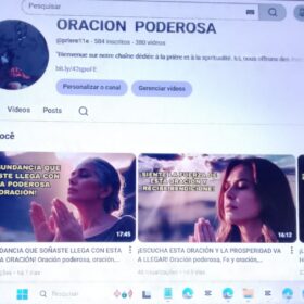 CANAL EM ESPANHOL DE ORAÇÃO COM 605 INSCRITOS E 380 VIDEOS 37,874 VISUALIZAÇÕES