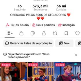 tik 573k Monetizado e com shoppe ativo pronto pra ganhar dinheiro, promocional de inicio de ano de 5500 por apenas 2747