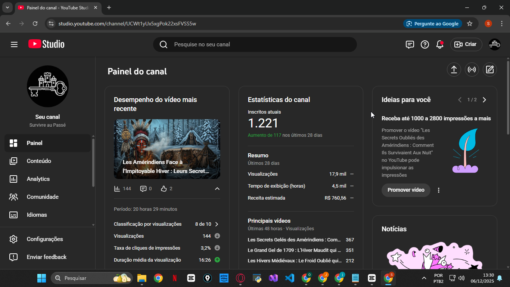 Canal Dark Monetizado com 1200 Inscritos - Imagem 5