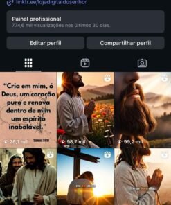 Conta no instagram com 671 mil seguidores reais