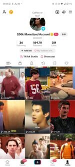 Conta TikTok monetizada 184k de seguidores