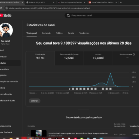 CANAL MONETIZADO EM 30 DIAS com +2.424 INSCRITOS • 9,2 milhões VIEWS • ALTA RETENÇÃO