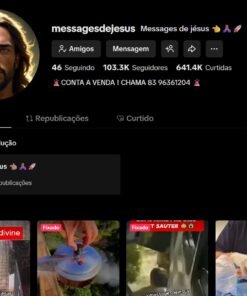 Promoção Conta Tiktok 103,300 seguidores engajado e nicho viral religião em francês