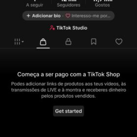 conta tiktok 12 mil seguidores, shop ativo sem documento e monetizada