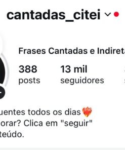 Conta Instagram 13K de frases disponível, viral